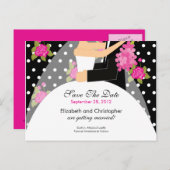 Faire-part de mariage de la mariée et du marié Flo (Devant / Derrière)