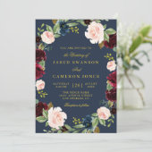 faire-part de mariage de la marine de Bourgogne (Debout devant)