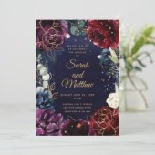 Faire-part de mariage de la marine de Bourgogne (Debout devant)