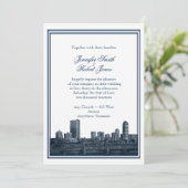 Faire-part de mariage de la marine de destination  (Debout devant)