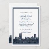 Faire-part de mariage de la marine de destination  (Devant / Derrière)