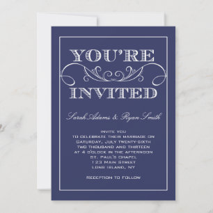 Faire-part de mariage de la marine suisse moderne