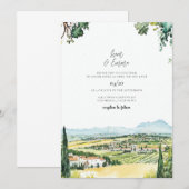 Faire-part de mariage de la Napa Valley (Devant / Derrière)