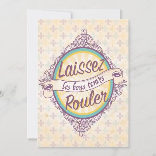 Faire-part de mariage de la Nouvelle-Orléans (Devant)