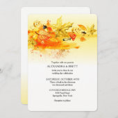 Faire-part de mariage de la palette d'automne (Devant / Derrière)