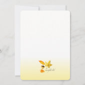 Faire-part de mariage de la palette d'automne (Dos)