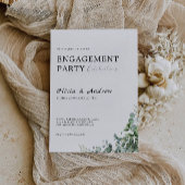 Faire-part de mariage de la partie de l'engagement