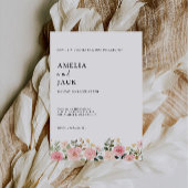 Faire-part de mariage de la partie d'engagement ro