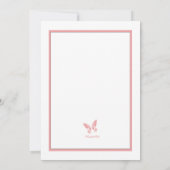 Faire-part de mariage de la prairie à papillons (Dos)