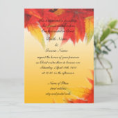 Faire-part de mariage de la religion, tomber feuil (Debout devant)