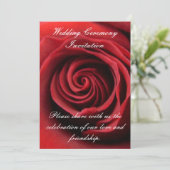 faire-part de mariage de la Rose rouge. (Debout devant)