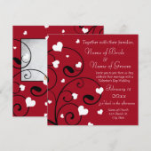 Faire-part de mariage de la Saint-Valentin (Devant / Derrière)