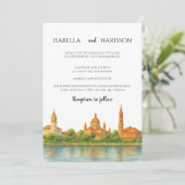 Faire-part de mariage de la skyline de Sant August (Debout devant)