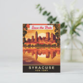 Faire-part de mariage de la skyline de Syracuse Ne (Debout devant)