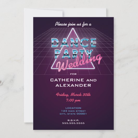 Faire-part de mariage de la soirée dansante des an (Devant)