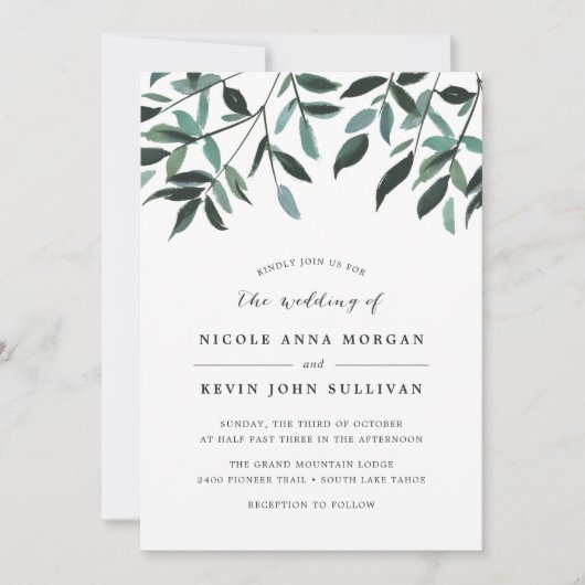 Faire-part de mariage de la taille de récolte (Devant)