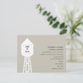 Faire-part de mariage de la tour d'eau (Debout devant)