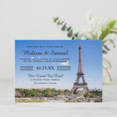 Faire-part de mariage de la Tour Eiffel (Debout devant)
