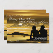 Faire-part de mariage de lac mountain de (Devant / Derrière)