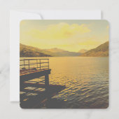 faire-part de mariage de lac romantique personnali (Dos)