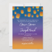 Faire-part de mariage de lanternes (Devant)