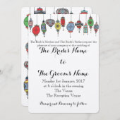 Faire-part de mariage de Lanternes magiques maroca (Devant / Derrière)