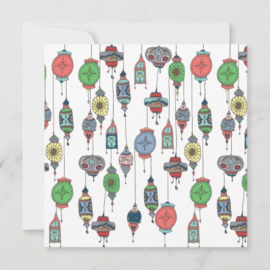Faire-part de mariage de Lanternes magiques maroca (Dos)