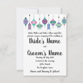 Faire-part de mariage de lanternes marocaines Boho (Devant)