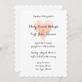 faire-part de mariage de l'aquarelle corallienne (Devant / Derrière)