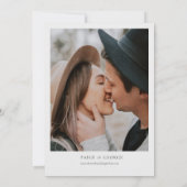 Faire-part de mariage de l'aquarelle Detroit Michi (Dos)