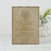 Faire-part de mariage de l'arbre de l'or musical (Debout devant)