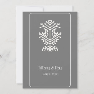 Faire-part de mariage de l'arbre de vie