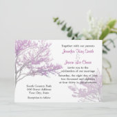 Faire-part de mariage de l'arbre Redbud (Debout devant)