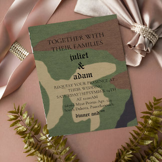 Faire-part de mariage de l'armée