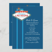 Faire-part de mariage de Las Vegas (Devant / Derrière)