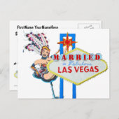 Faire-part de mariage de Las Vegas (Devant / Derrière)