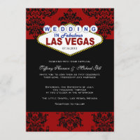 Faire-part de mariage de Las Vegas de vivats