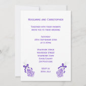 Faire-part de mariage de lavande (Dos)