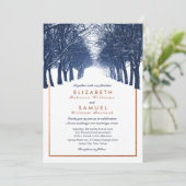 Faire-part de mariage de l'avenue des Arbres d'hiv (Debout devant)