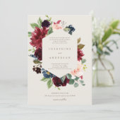 Faire-part de mariage de l'élégance hivernale (Debout devant)