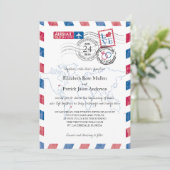 Faire-part de mariage de l'emplacement de l'avion (Debout devant)