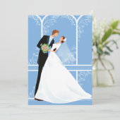 Faire-part de mariage de l'épouse (Debout devant)