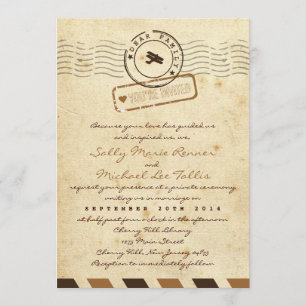 Faire-part de mariage de lettre d'amour