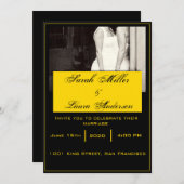 Faire-part de mariage de LGBT (Devant / Derrière)