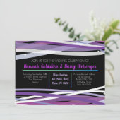 FAIRE-PART DE MARIAGE DE LIGNES SIMPLES (Debout devant)