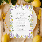 Faire-part de mariage de limonage rustique citron