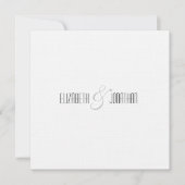Faire-part de mariage de lin de code QR moderne (Devant)