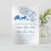 Faire-part de mariage de livre Silver Enchanted (Debout devant)