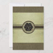 Faire-part de mariage de livre vintage (Dos)