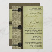 Faire-part de mariage de livre vintage (Devant / Derrière)